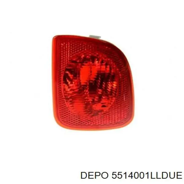 Do koszyka 5514001LLDUE Depo/Loro/Abakus Przednia lampa przeciwmgielna tylna lewa