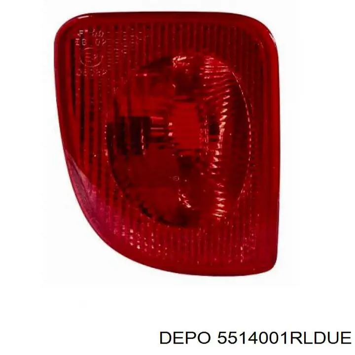 Przednia lampa przeciwmgielna tylna prawa 5514001RLDUE Depo/Loro/Abakus