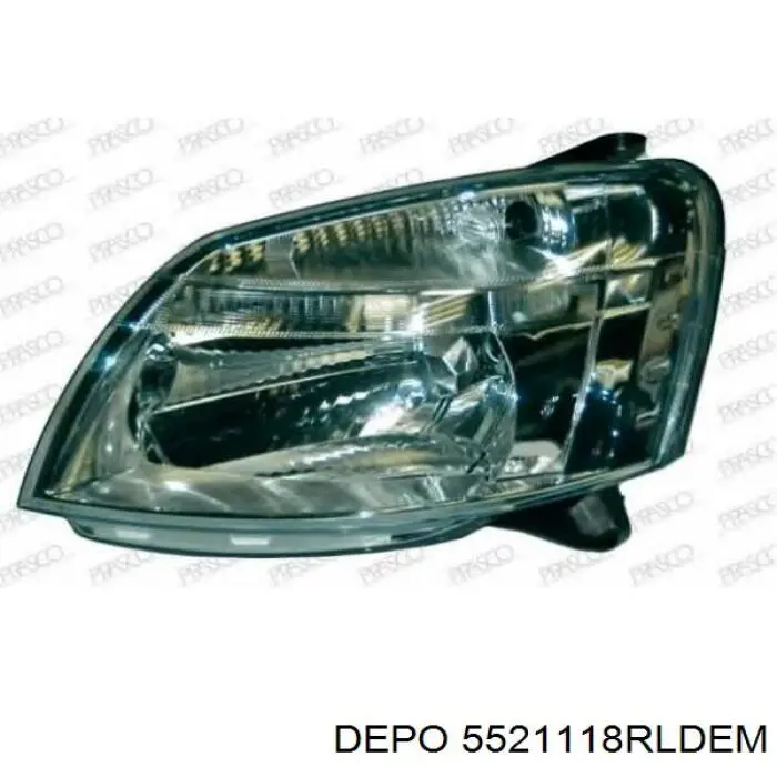 Reflektor prawy Depo/Loro/Abakus 5521118RLDEM cena, od 101,71 USD