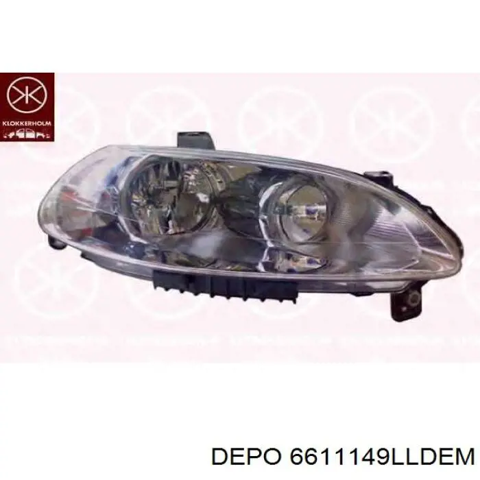 Reflektor lewy 6611149LLDEM Depo/Loro