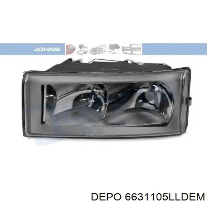 6631105LLDEM Depo/Loro/Abakus Reflektor lewy