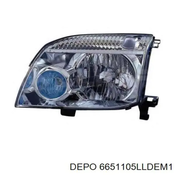 6651105LLDEM1 Depo/Loro Reflektor lewy