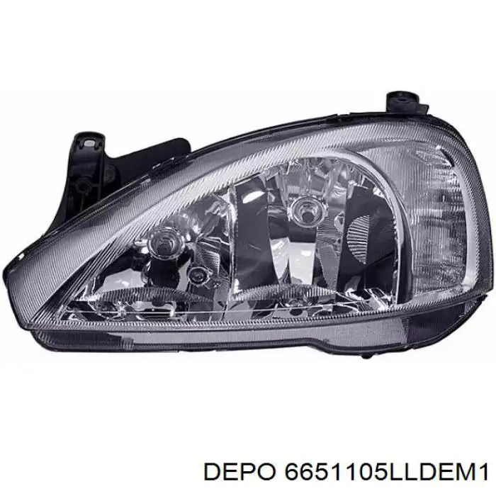 Reflektor lewy Depo/Loro 6651105LLDEM1 cena, od 106,71 USD