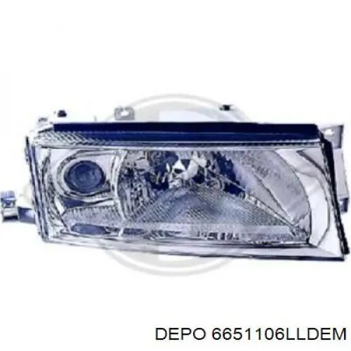 6651106LLDEM Depo/Loro/Abakus Reflektor lewy