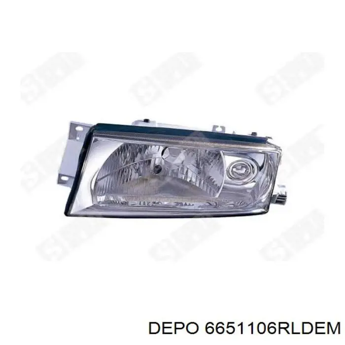 Reflektor prawy Depo/Loro/Abakus 6651106RLDEM cena, od 69,81 USD
