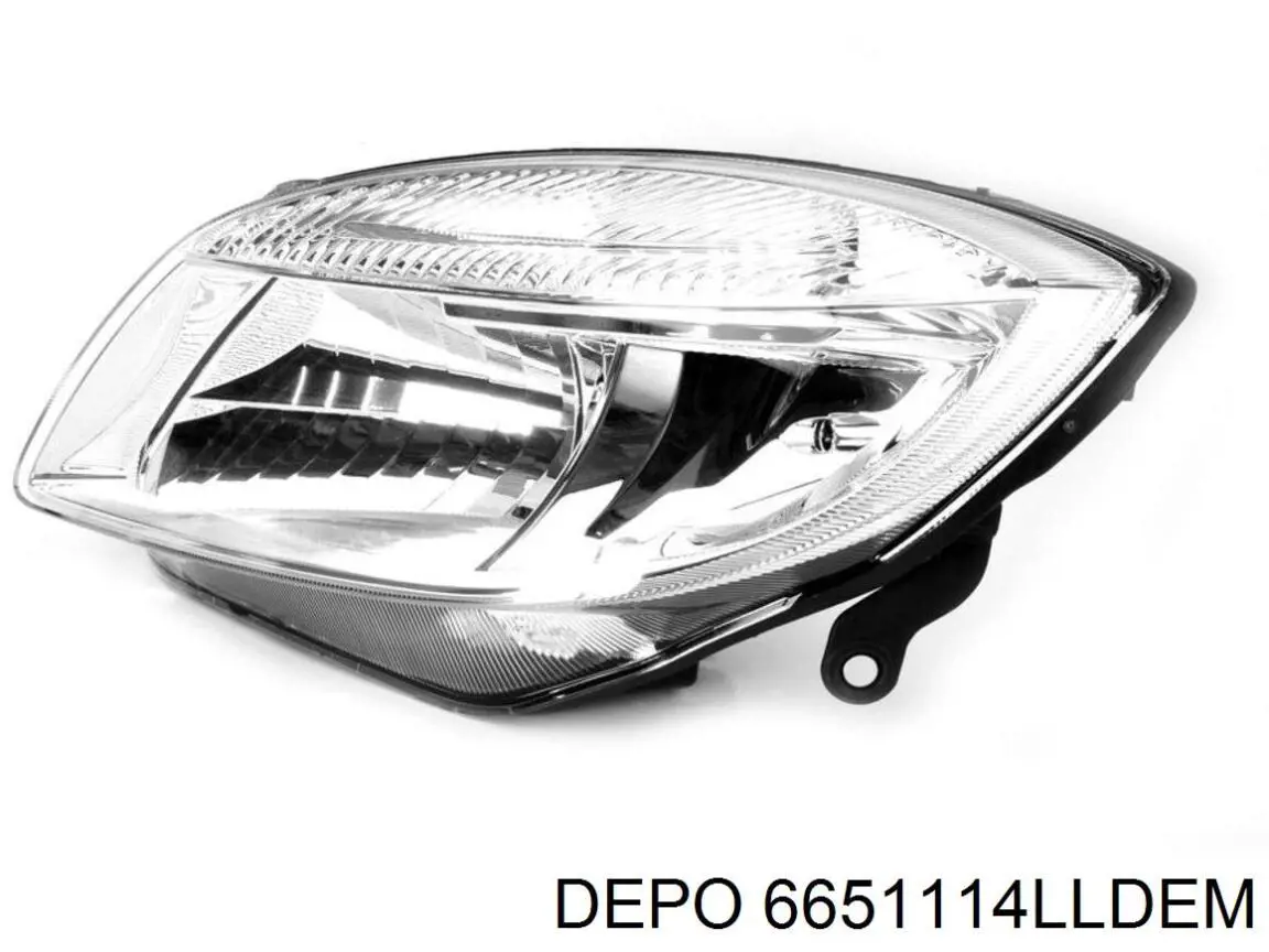 Do koszyka 6651114LLDEM Depo/Loro/Abakus Reflektor lewy