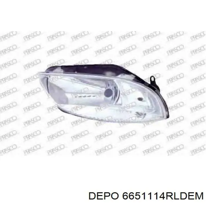 Do koszyka 6651114RLDEM Depo/Loro Reflektor prawy