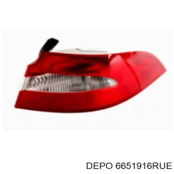 6651916RUE Depo/Loro/Abakus Lampa zespolona tylna prawa zewnętrzna