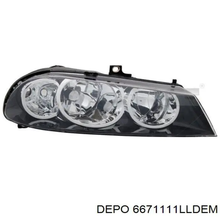 Do koszyka 606859430 Fiat/Alfa/Lancia Reflektor lewy