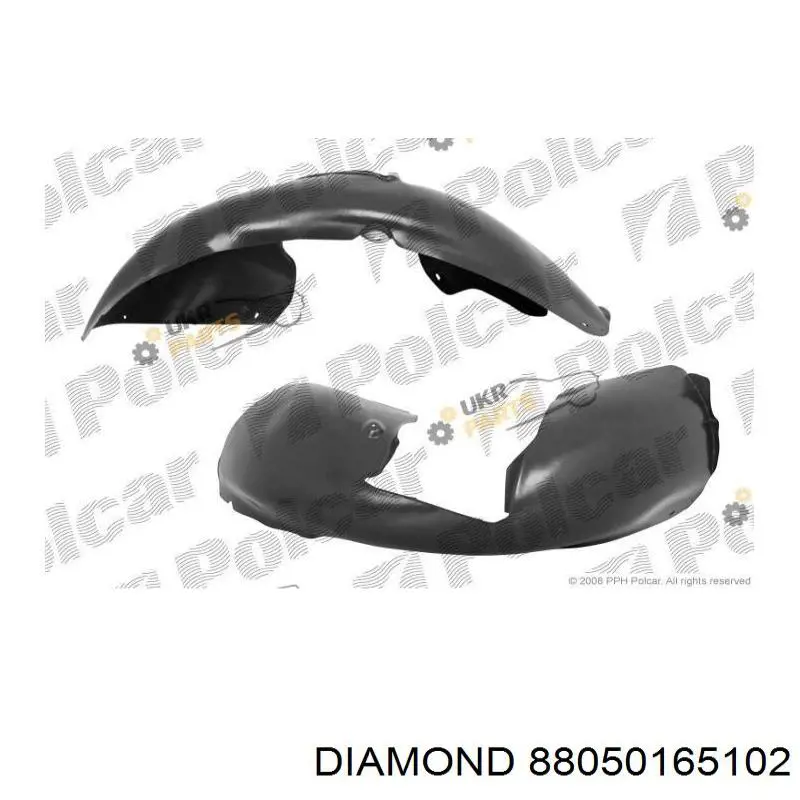 Nadkole błotnika przedniego lewe tylne Diamond/DPA 88050165102 cena, od 26,97 USD