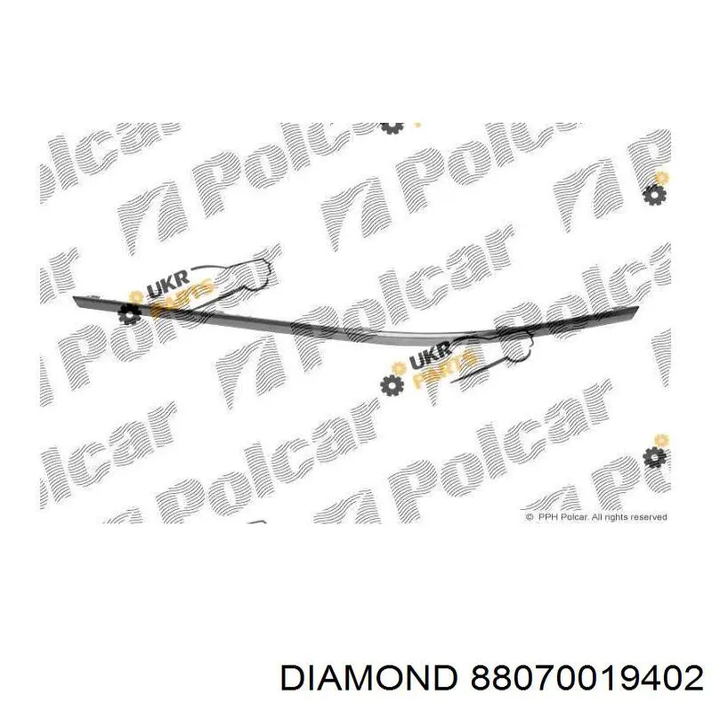 Listwa ochronna zderzaka tylnego prawa Diamond/DPA 88070019402 cena, od 20,19 USD