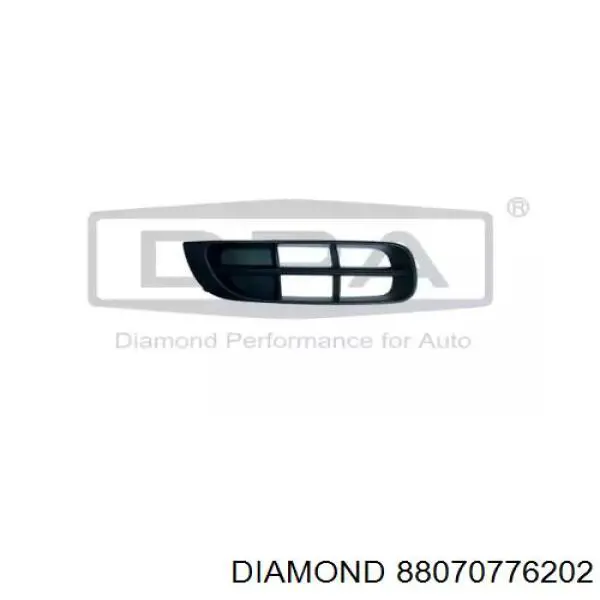 88070776202 Diamond/DPA Zaślepka (kratka) lamp przeciwmgielnych zderzaka przedniego prawa