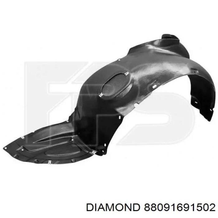 Nadkole błotnika przedniego prawe Diamond/DPA 88091691502 cena, od 23,99 USD