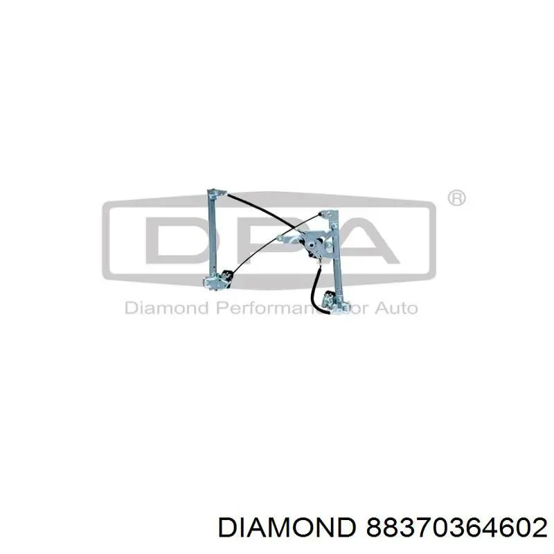 88370364602 Diamond/DPA Mechanizm podnoszenia szyby drzwi przednich lewych
