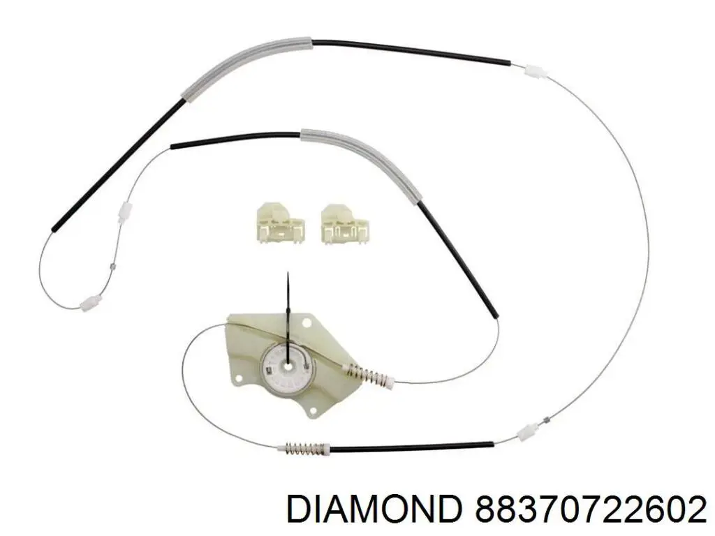 88370722602 Diamond/DPA Mechanizm podnoszenia szyby drzwi przednich prawych