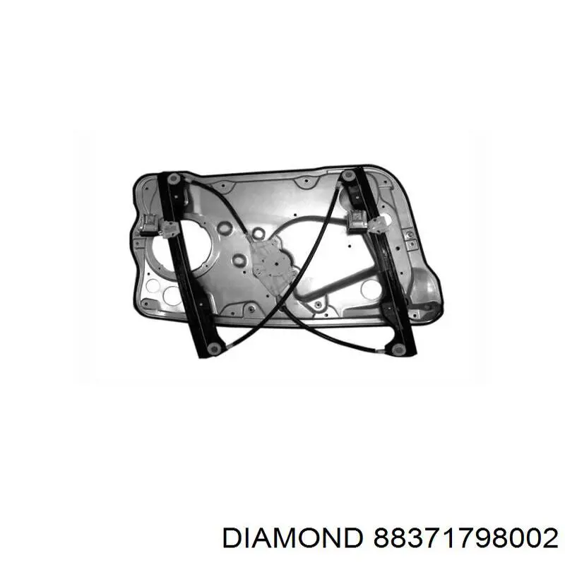 88371798002 Diamond/DPA Mechanizm podnoszenia szyby drzwi przednich prawych