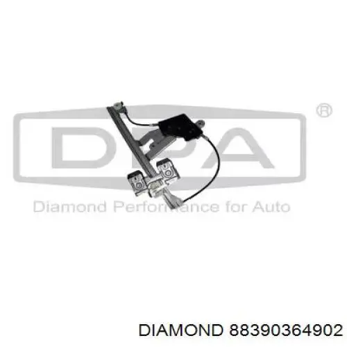Mechanizm podnoszenia szyby drzwi tylnych prawych Diamond/DPA 88390364902 cena, od 31,48 USD