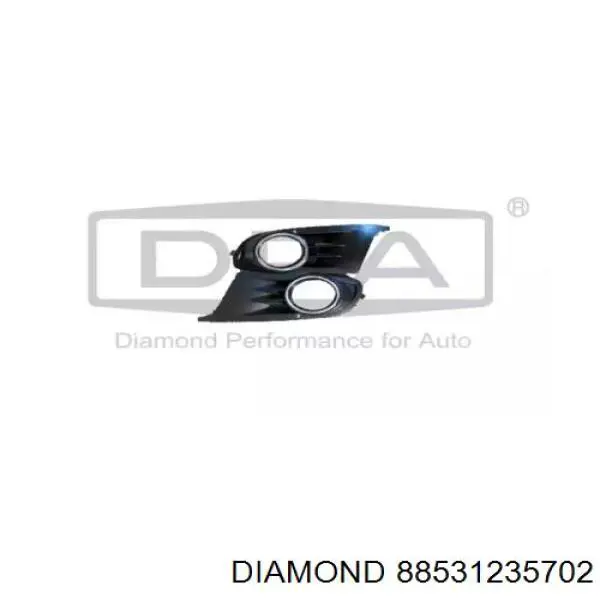 88531235702 Diamond/DPA zaślepka (kratki lamp przeciwmgielnych zderzaka przedniego lewa)