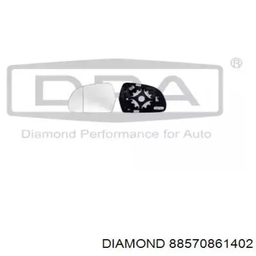 Wkład lusterka wstecznego prawego Diamond/DPA 88570861402 cena, od 18,77 USD