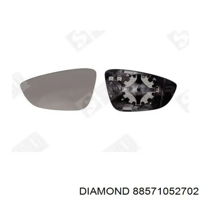 88571052702 Diamond/DPA Wkład lusterka wstecznego prawego