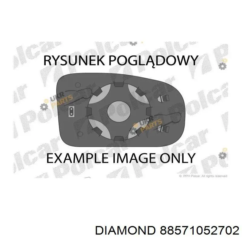 Wkład lusterka wstecznego prawego Diamond/DPA 88571052702 cena, od 19,98 USD
