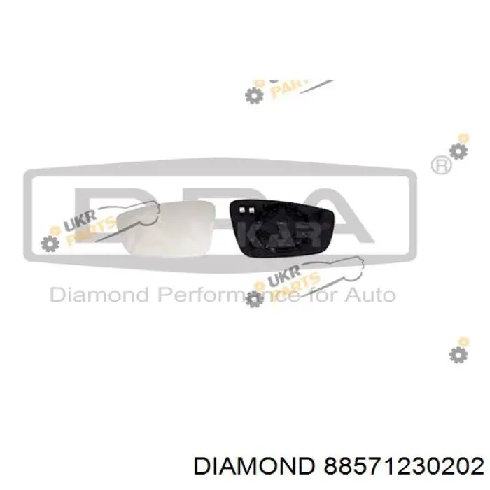 88571230202 Diamond/DPA Wkład lusterka wstecznego lewego