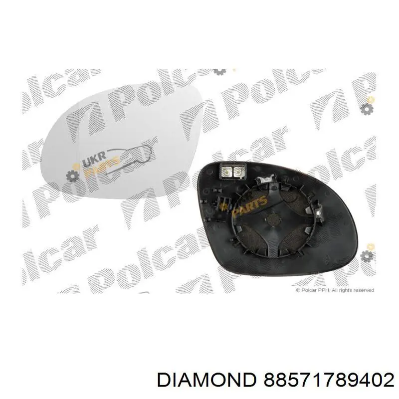 Do koszyka 88571789402 Diamond/DPA Wkład lusterka wstecznego lewego