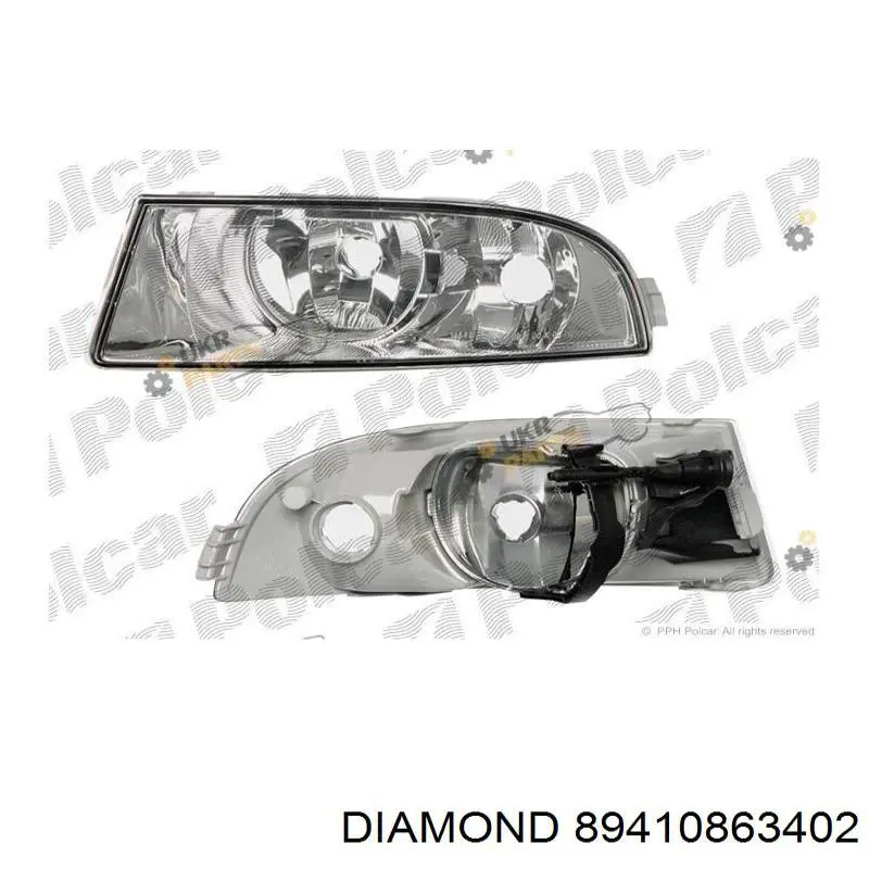 89410863402 Diamond/DPA Lampa przeciwmgielna lewa