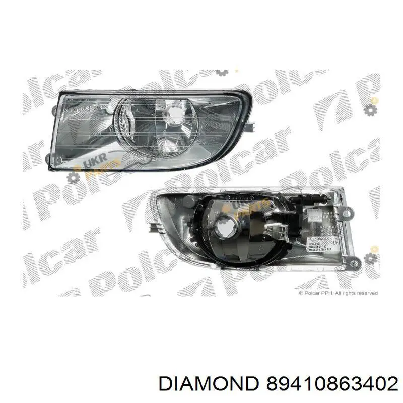 Lampa przeciwmgielna lewa Diamond/DPA 89410863402 cena, od 48,91 USD