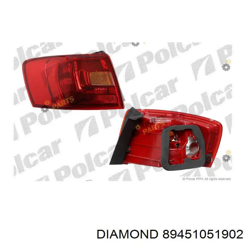 Lampa zespolona tylna prawa zewnętrzna Diamond/DPA 89451051902 cena, od 79,02 USD