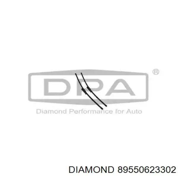 89550623302 Diamond/DPA Pióro wycieraczki szyby przedniej, zestaw (2 szt.)