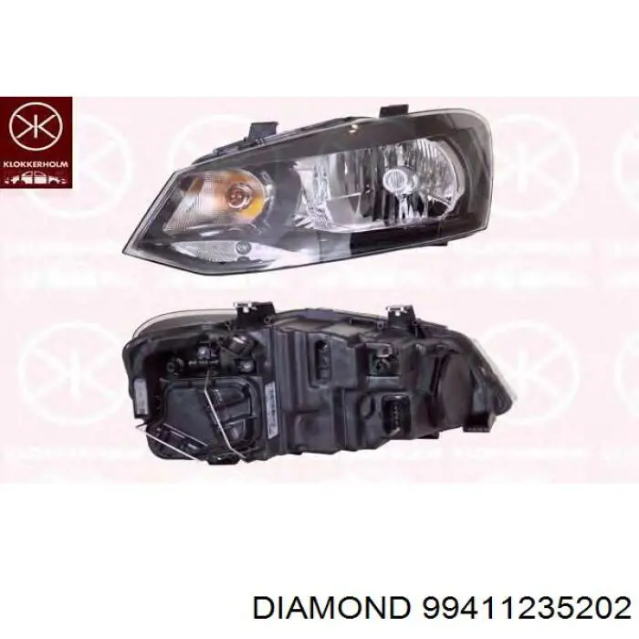 Reflektor prawy 44082 VALEO
