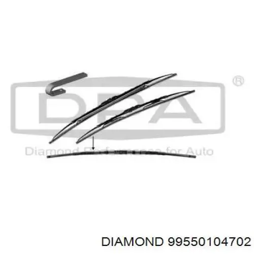 99550104702 Diamond/DPA Pióro wycieraczki szyby tylnej