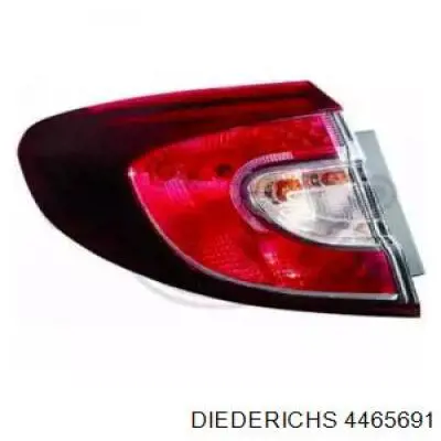 Lampa zespolona tylna lewa zewnętrzna 6014873E Polcar