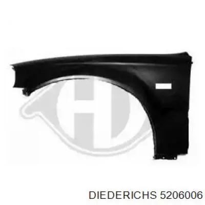 Błotnik przedni prawy Diederichs 5206006 cena, od 55,19 USD