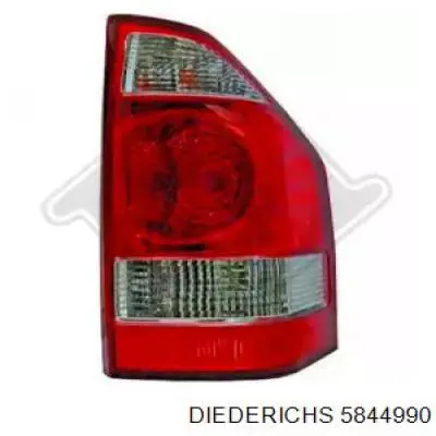 Do koszyka Lampa zespolona tylna prawa Mitsubishi Pajero III 