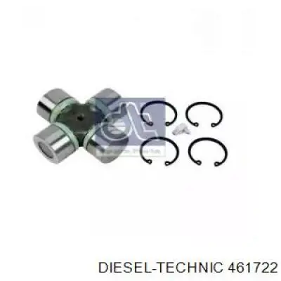 Krzyżak wału Cardana tylnego Diesel Technic 461722 cena, od 22,74 USD