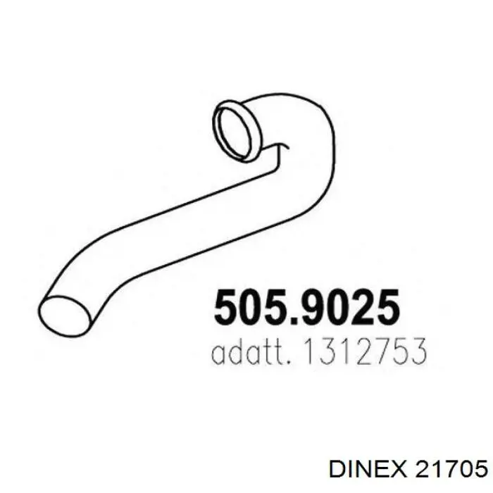 Tłumik, tylna część do DAF 95 XF I 