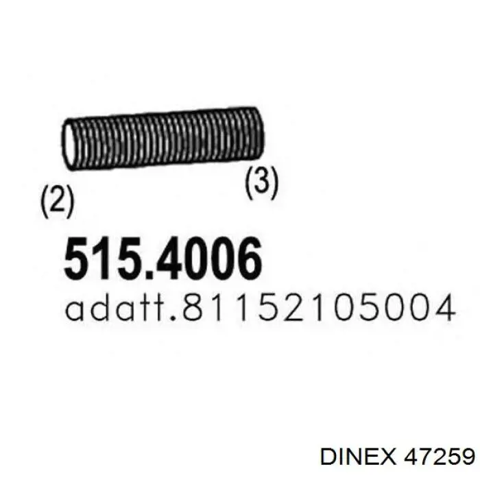 30259MN Vanstar Łącznik elastyczny wydechu