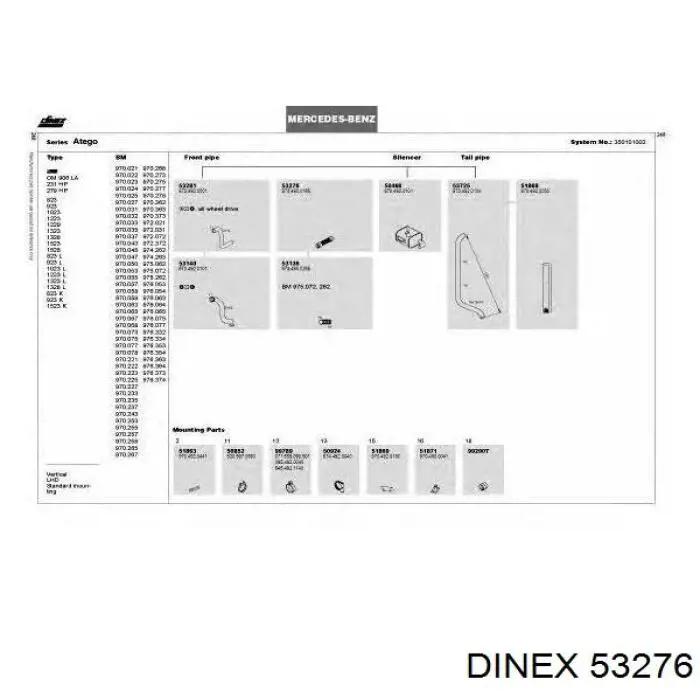 Łącznik elastyczny wydechu Mercedes A9734900165 cena, od 58,03 USD