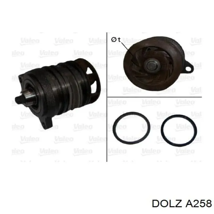 Pompa chłodząca wodna Dolz A258 cena, od 66,38 USD
