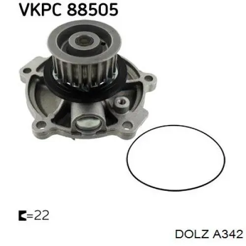 Pompa chłodząca wodna Dolz A342 cena, od 70,38 USD