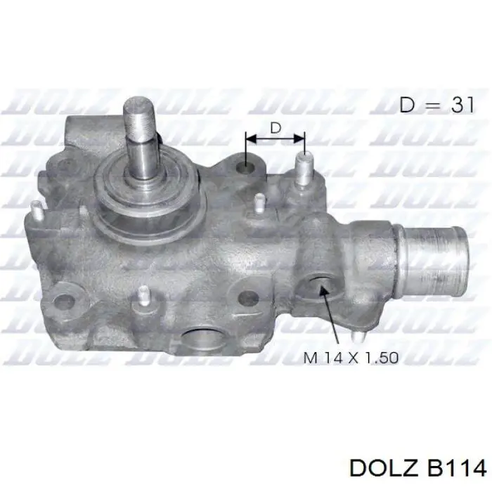 Do koszyka B114 Dolz Pompa chłodząca wodna