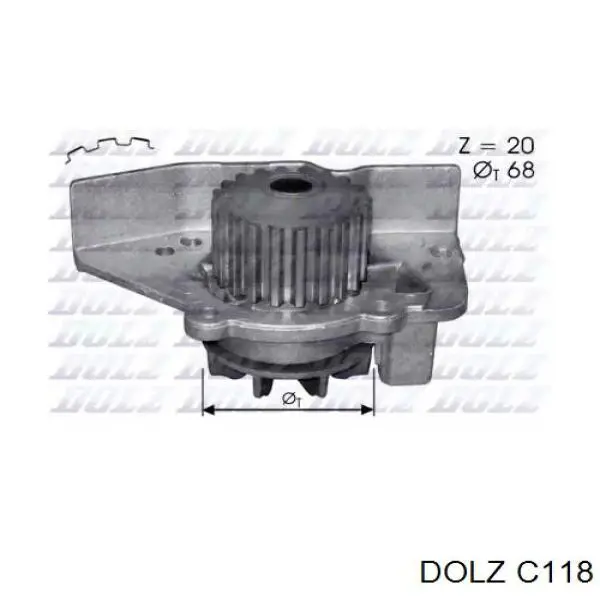 C118 Dolz Pompa chłodząca wodna