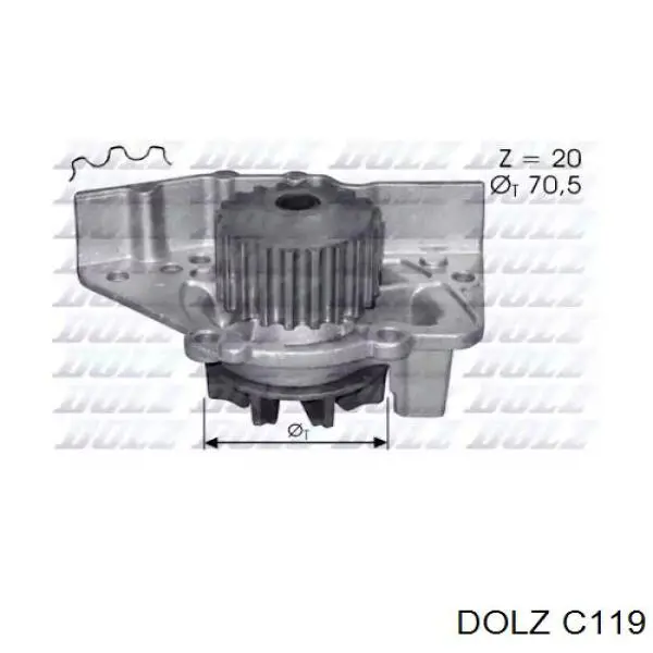 Pompa chłodząca wodna Dolz C119 cena, od 39,48 USD