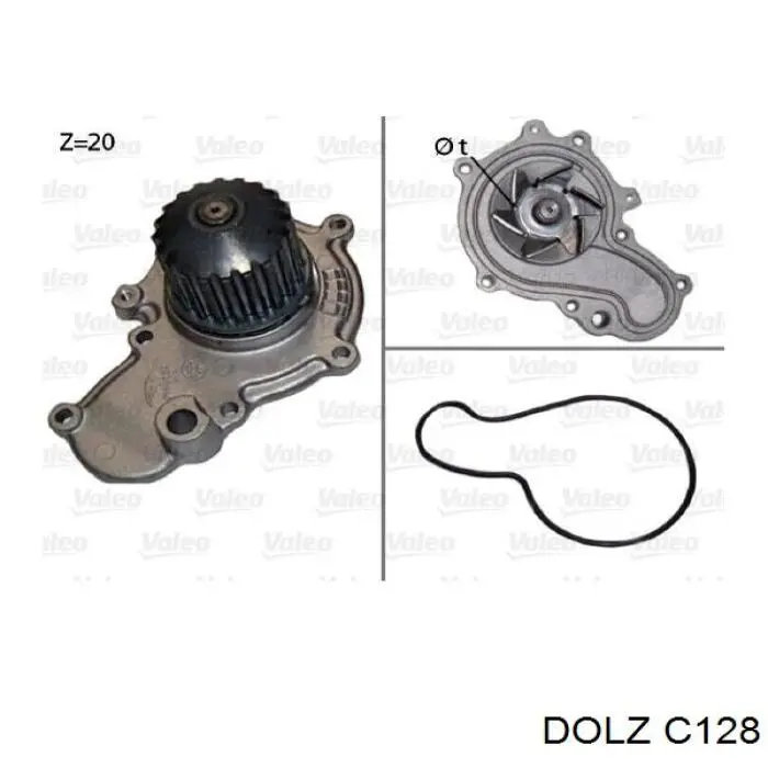 Pompa chłodząca wodna Dolz C128 cena, od 45,91 USD