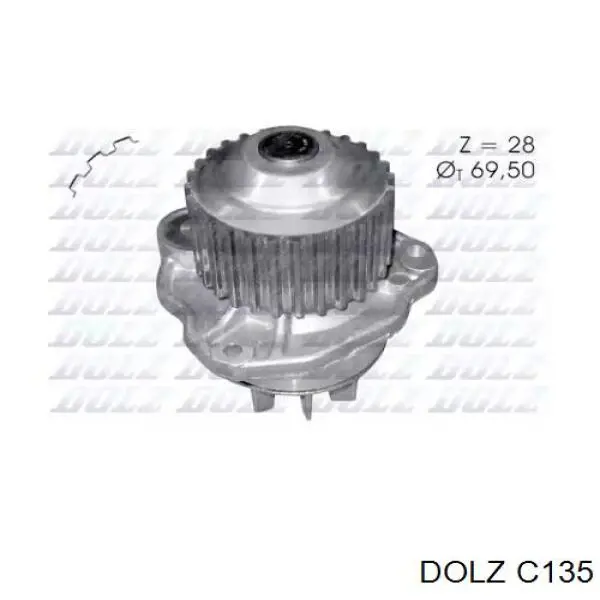 Pompa chłodząca wodna Dolz C135 cena, od 64,37 USD