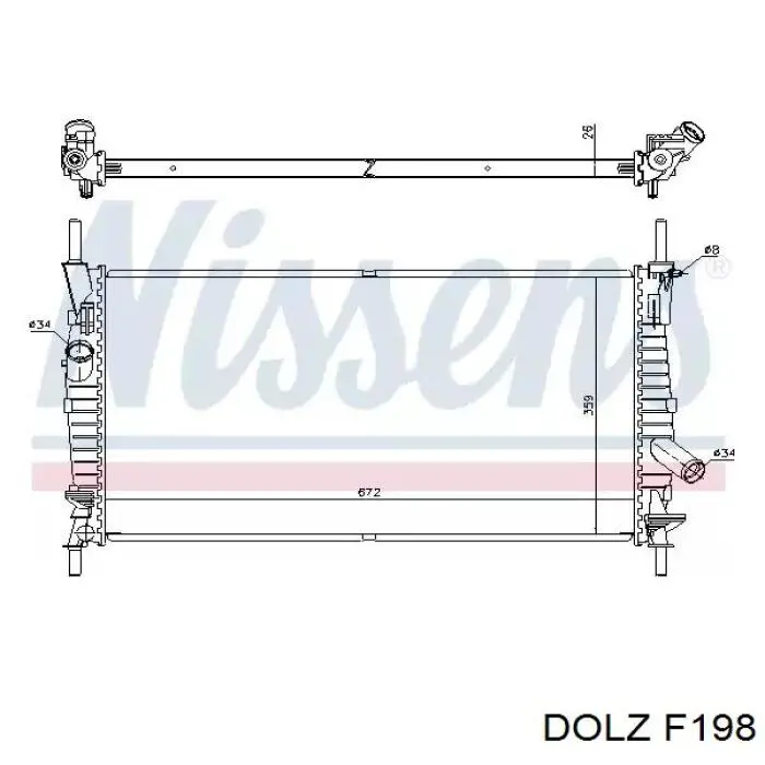 Do koszyka F198 Dolz Pompa chłodząca wodna