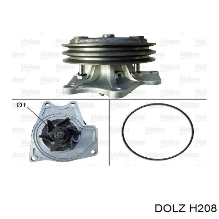 Pompa chłodząca wodna Dolz H208 cena, od 50,42 USD