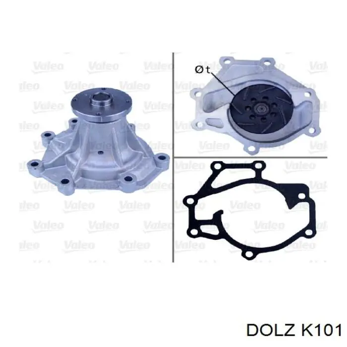 Pompa chłodząca wodna Dolz K101 cena, od 59,22 USD